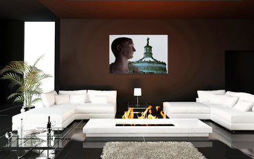 Trajan and His Temple in Thrace acrylic print by Storaro Art Collection - Roman emperor with Thrace monument architecture in luminous premium wall art